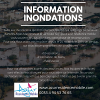 Information des intempéries de Novembre 2019 (inondations) 